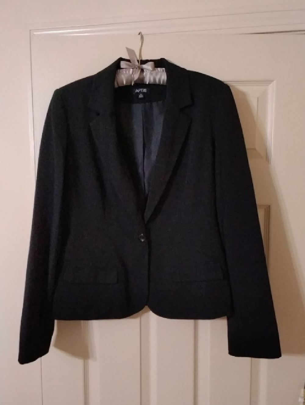 Apt. 9 Women's Black Single-Button Blazer